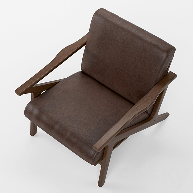 Mid_Century_Lounge_Chair 3DS Max Model - thumbnail 3