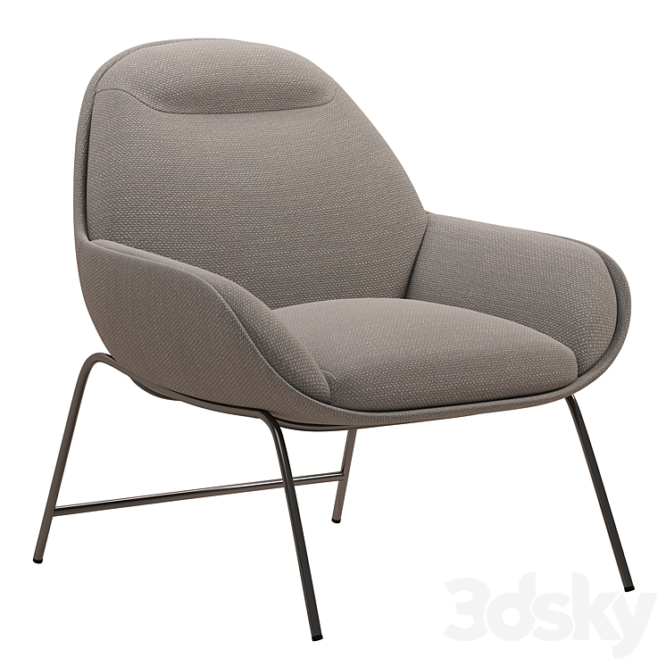 Mii Occasional Lounge Chair 3DS Max - thumbnail 2