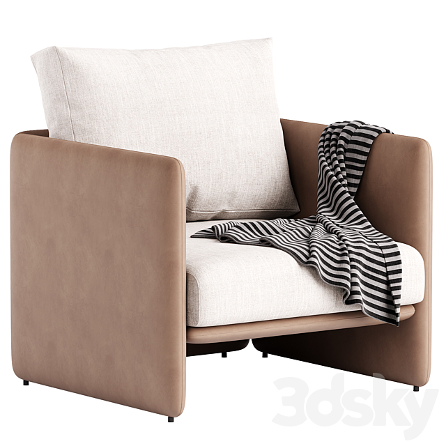 Miller Armchair 3ds Max - thumbnail 1