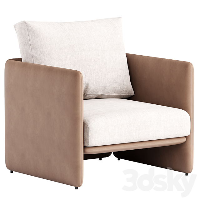 Miller Armchair 3ds Max - thumbnail 2