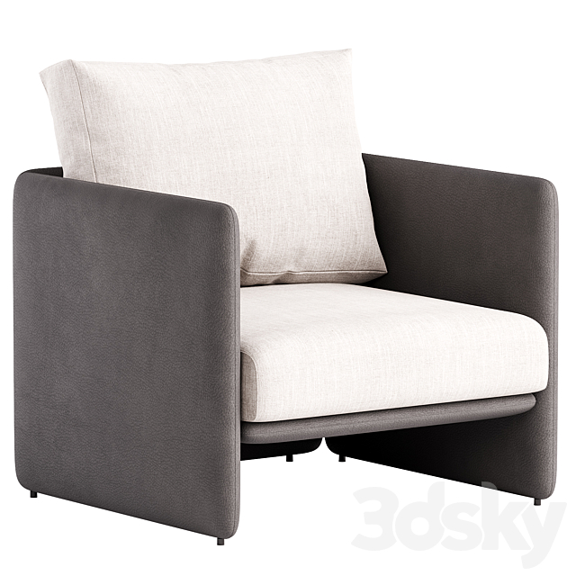 Miller Armchair 3ds Max - thumbnail 3