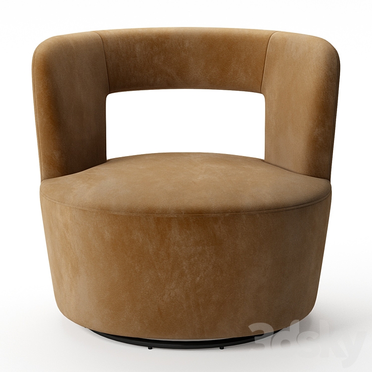 Millie Swivel Chair 3DS Max Model - thumbnail 2