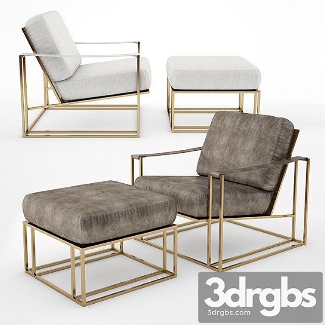 Milo baughman sling chair 3dsmax Download - thumbnail 1