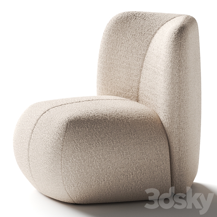 Miniforms Boterina Armchair 3DS Max Model - thumbnail 1