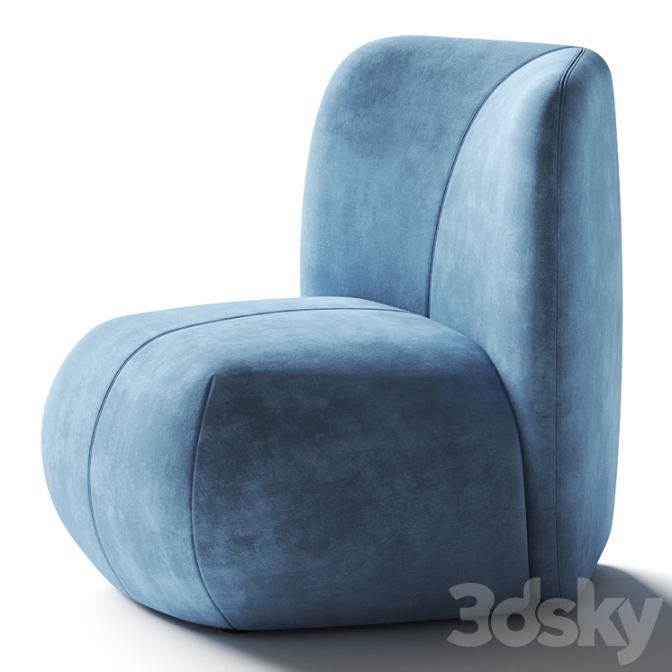 Miniforms Boterina Armchair 3DS Max Model - thumbnail 2