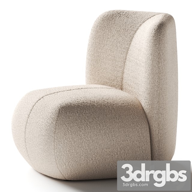 Miniforms Boterina Armchair 3dsmax Download - thumbnail 1