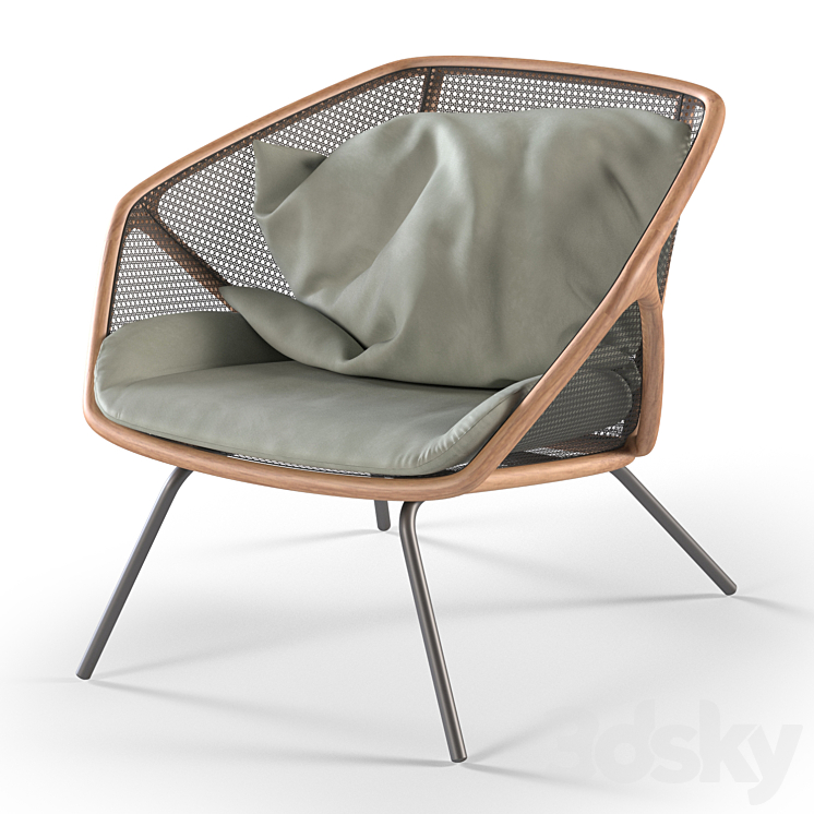 Miniforms colony armchair 3DS Max Model - thumbnail 1