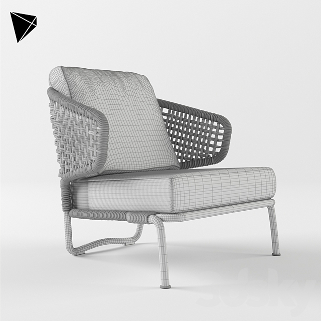 Minotti Aston Cord 3DS Max Model - thumbnail 3