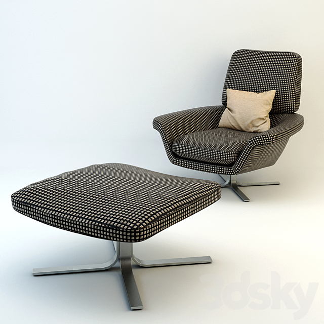 Minotti Blake Soft 3DS Max Model - thumbnail 2