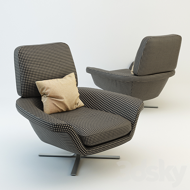 Minotti Blake Soft 3DS Max Model - thumbnail 3