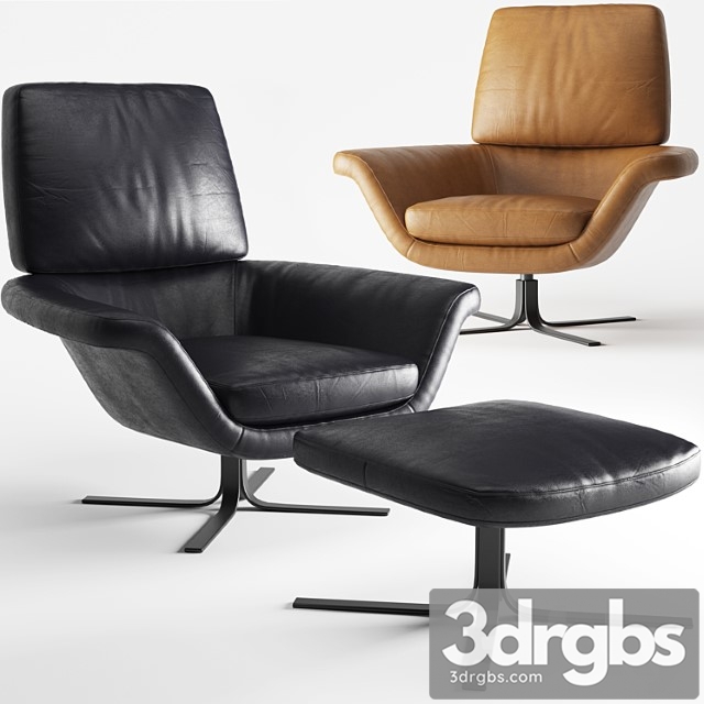 Minotti blake soft armchair 3dsmax Download - thumbnail 1