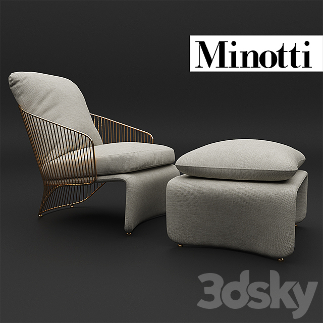 Minotti Colette 3DSMax File - thumbnail 1