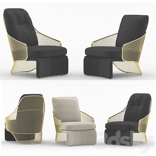 Minotti colette 3DSMax File - thumbnail 2