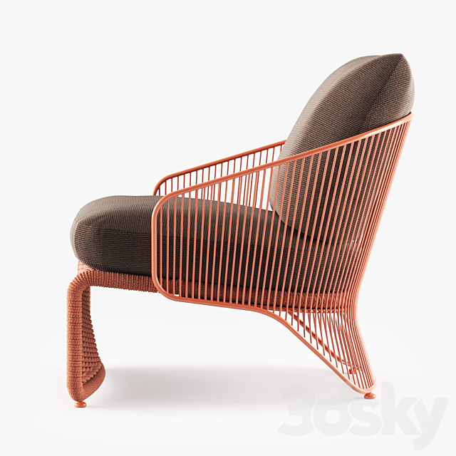 MINOTTI COLETTE outdoor armchair 3DS Max Model - thumbnail 3