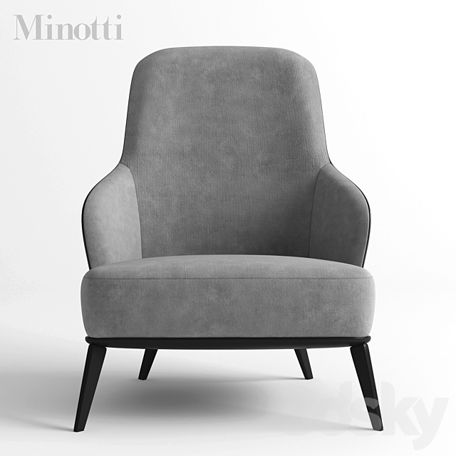 Minotti | Collection Leslie 3DS Max Model - thumbnail 2