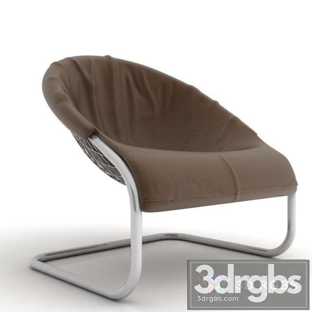 Minotti Cortina Armchair 3dsmax Download - thumbnail 1