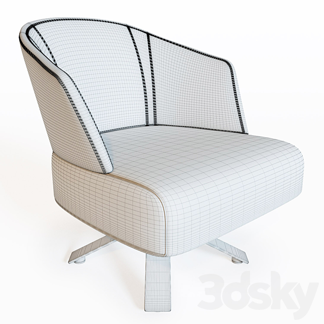 Minotti creed small 3DS Max Model - thumbnail 3