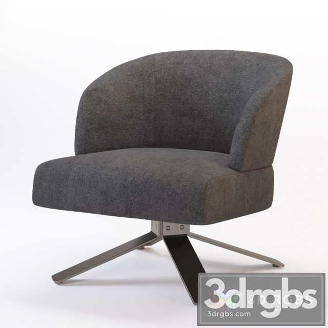 Minotti Creed Small Armchair 3dsmax Download - thumbnail 1