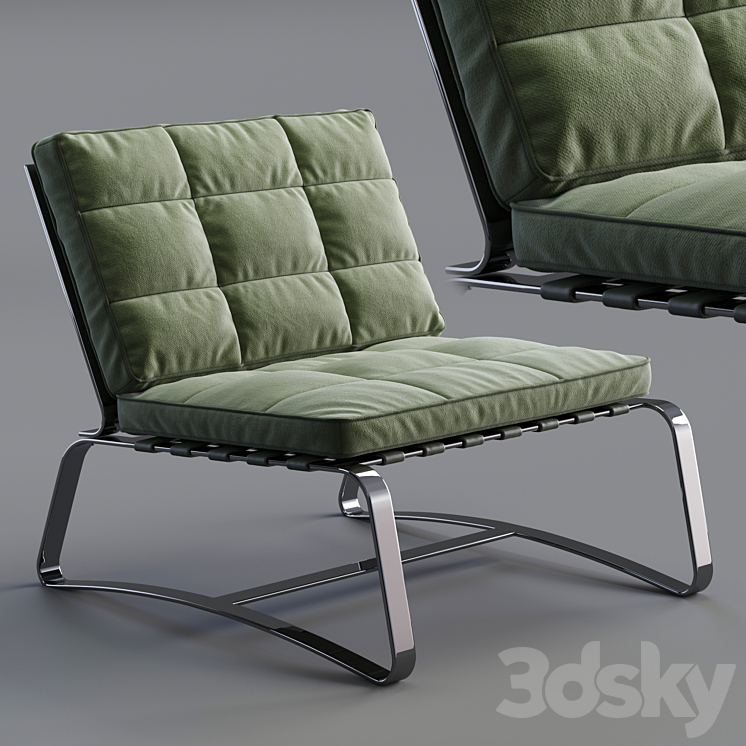 Minotti delaunay quilt 3DS Max - thumbnail 1