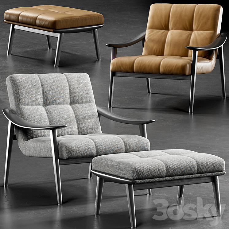 Minotti fynn 3DS Max - thumbnail 1