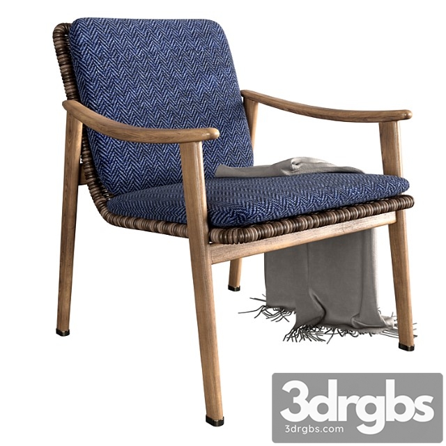 Minotti Fynn Little Armchair 3dsmax Download - thumbnail 1