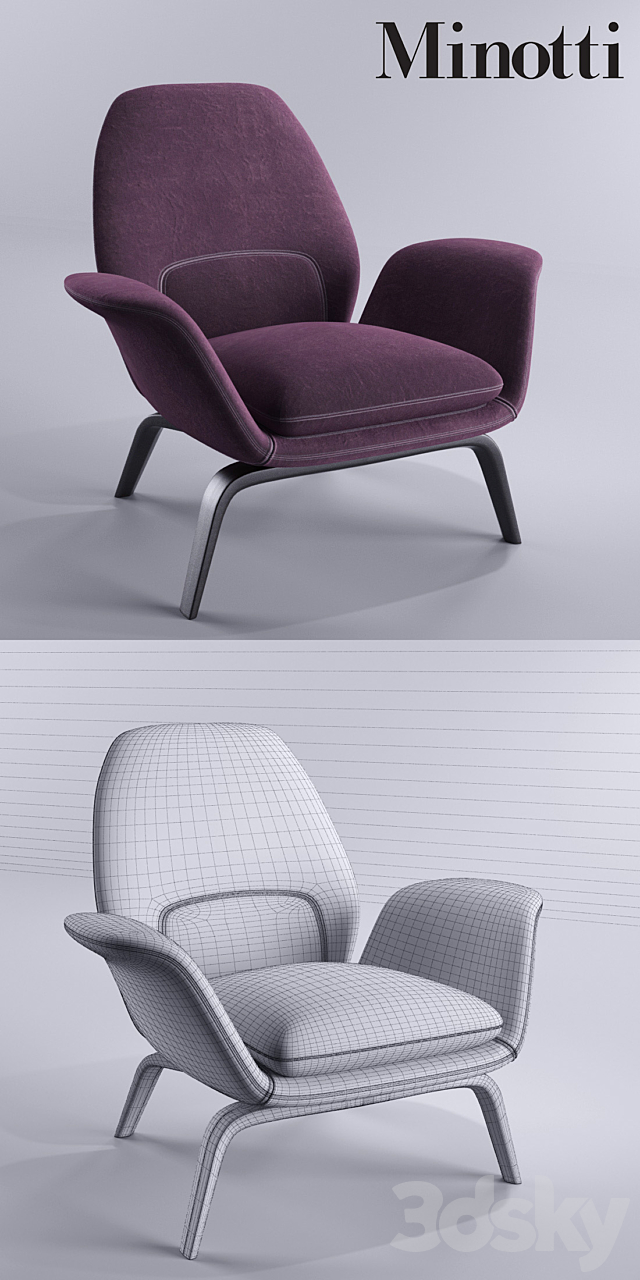 Minotti Gilliam 3DSMax File - thumbnail 3