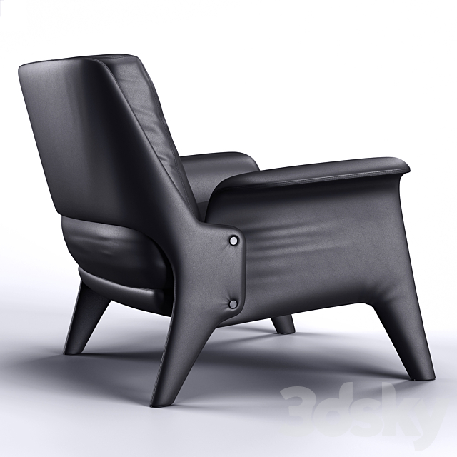 Minotti Glover Armchair 3DSMax File - thumbnail 2