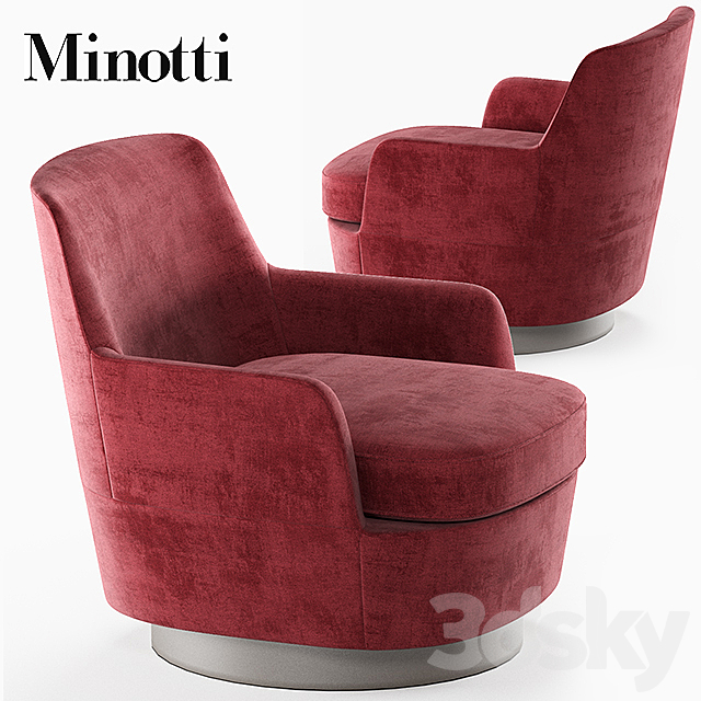 Minotti Jacques 3ds Max - thumbnail 1