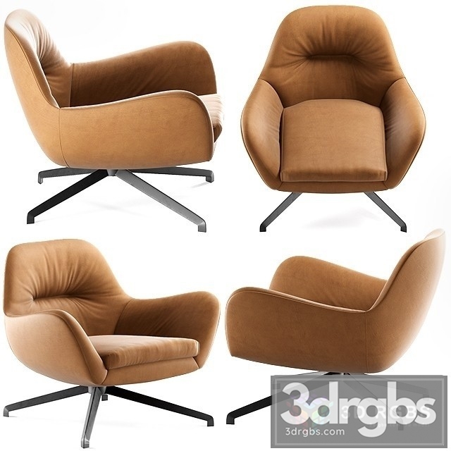 Minotti jensen Armchair 03 3dsmax Download - thumbnail 1