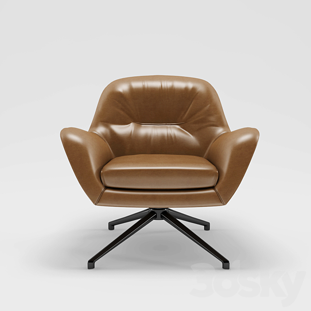 Minotti Jensen Armchair 3DSMax File - thumbnail 2