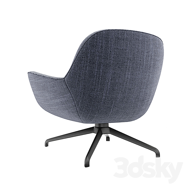 Minotti Jensen Armchair With Pillow 3DS Max Model - thumbnail 3