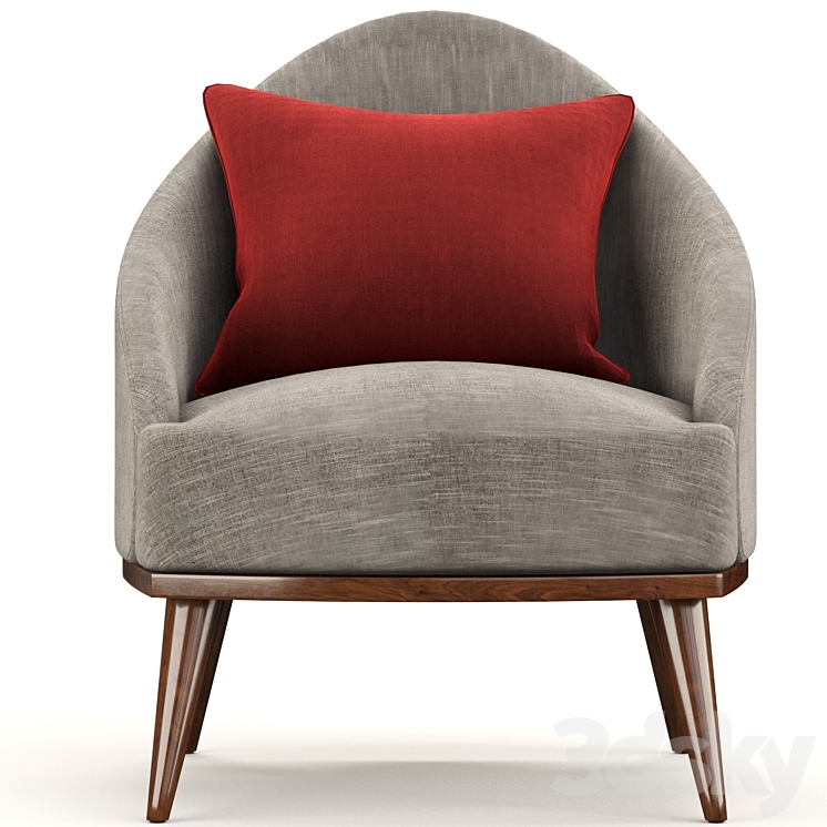 Minotti Leslie Armchair 3DS Max - thumbnail 2