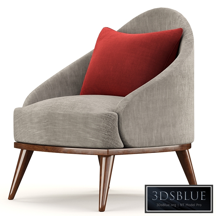 Minotti Leslie Armchair 3DS Max - thumbnail 3