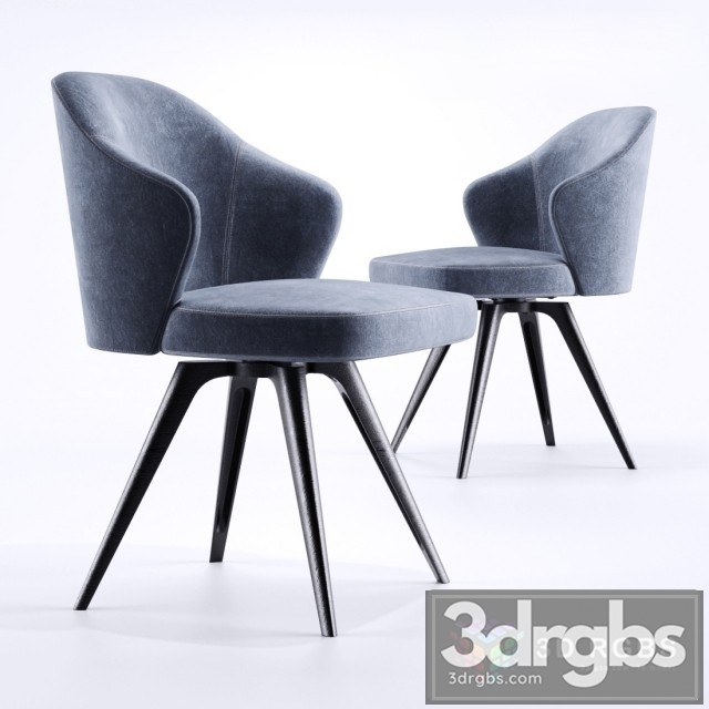 Minotti Leslie Girevole Base 3dsmax Download - thumbnail 1