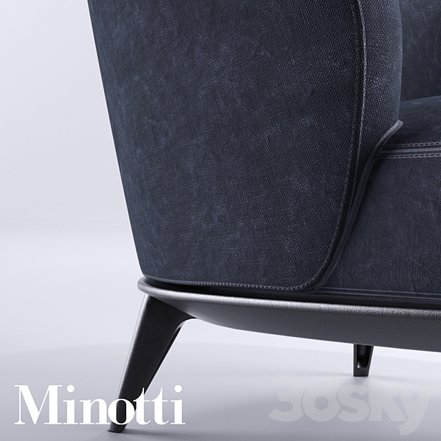 Minotti Leslie Poltrona Armchair 3DSMax File - thumbnail 2