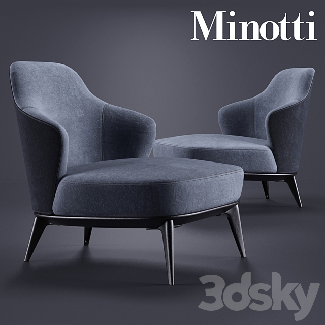 Minotti Leslie Senza 3DSMax File - thumbnail 1