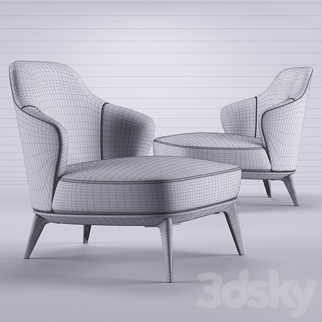 Minotti Leslie Senza 3DSMax File - thumbnail 3