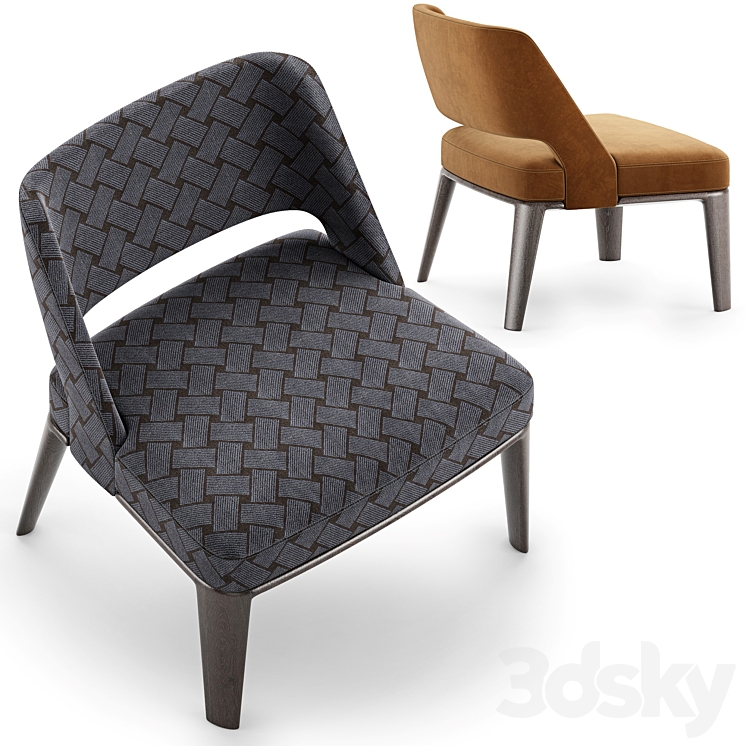 Minotti Owens Armchair 3DS Max - thumbnail 2