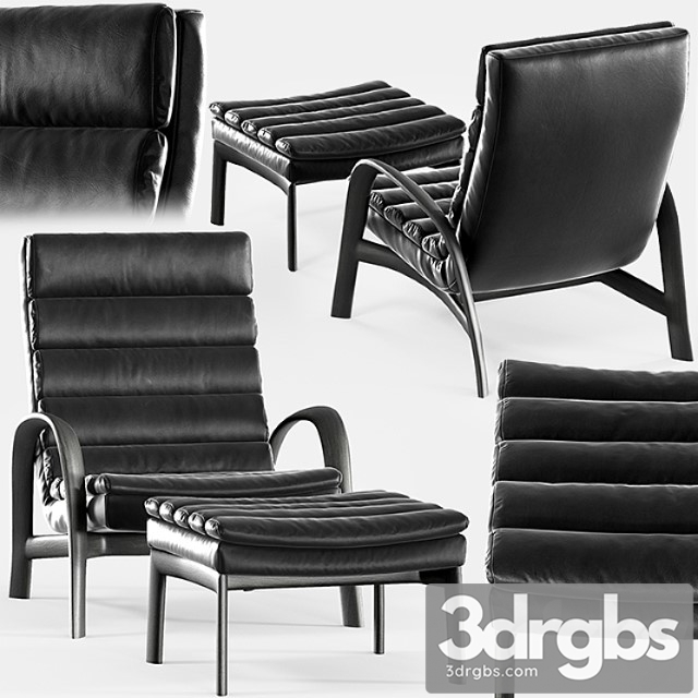 Minotti Saville Armchair 1 3dsmax Download - thumbnail 1