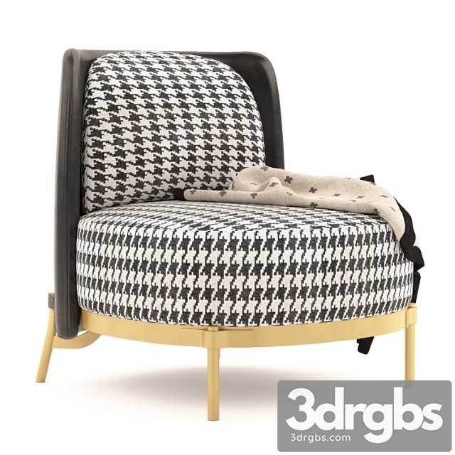 Minotti tape armchair 22 3dsmax Download - thumbnail 1