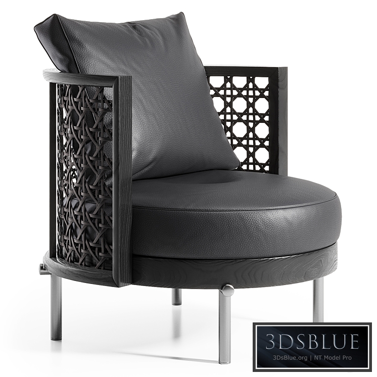 Minotti Torii Nest Armchair 3DS Max - thumbnail 3