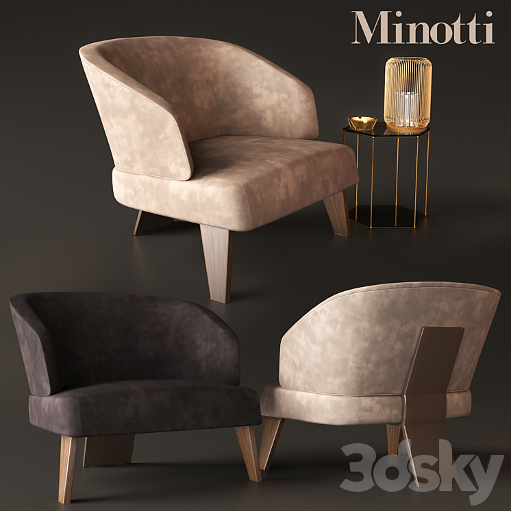 Minotti_Freeman 3DS Max - thumbnail 1