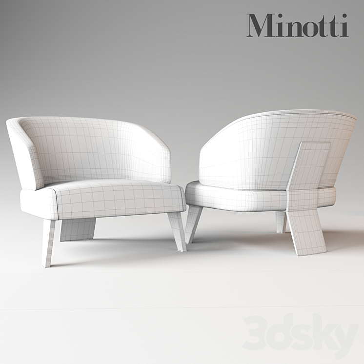 Minotti_Freeman 3DS Max - thumbnail 2