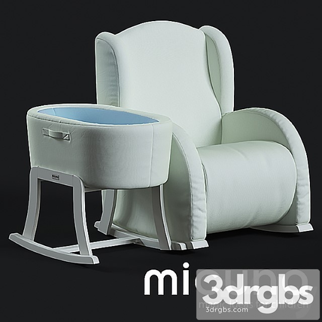 Miscellaneous Set micuna flor armchair and cot 3dsmax Download - thumbnail 1