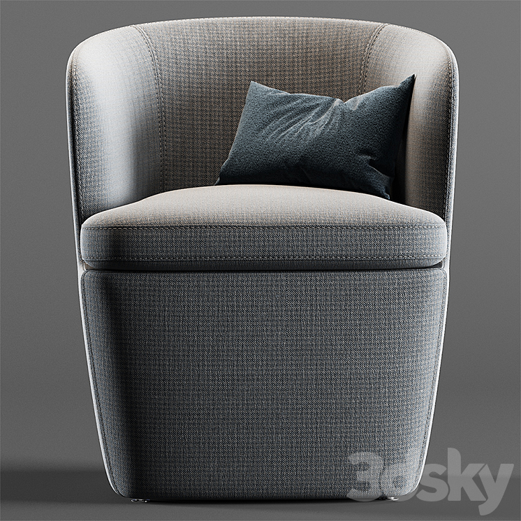 MisuraEmme SURFACE | Armchair 3DS Max - thumbnail 2