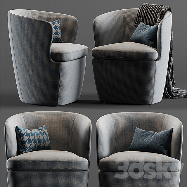 MisuraEmme SURFACE | Armchair 3DSMax File - thumbnail 1