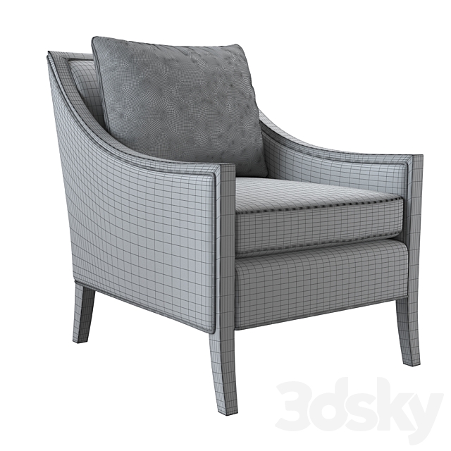 Mitchell Gold Ariana Chair 3ds Max - thumbnail 3