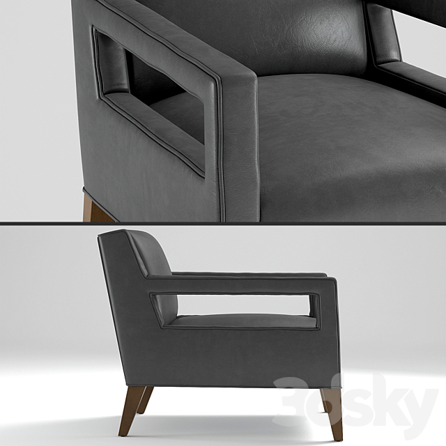 Mitchell Gold Duke Chair 3ds Max - thumbnail 2