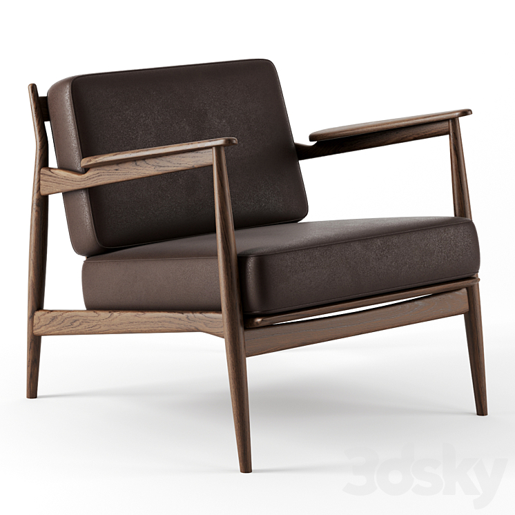 Model 107 chair by Magnus Olesen 3DS Max - thumbnail 1