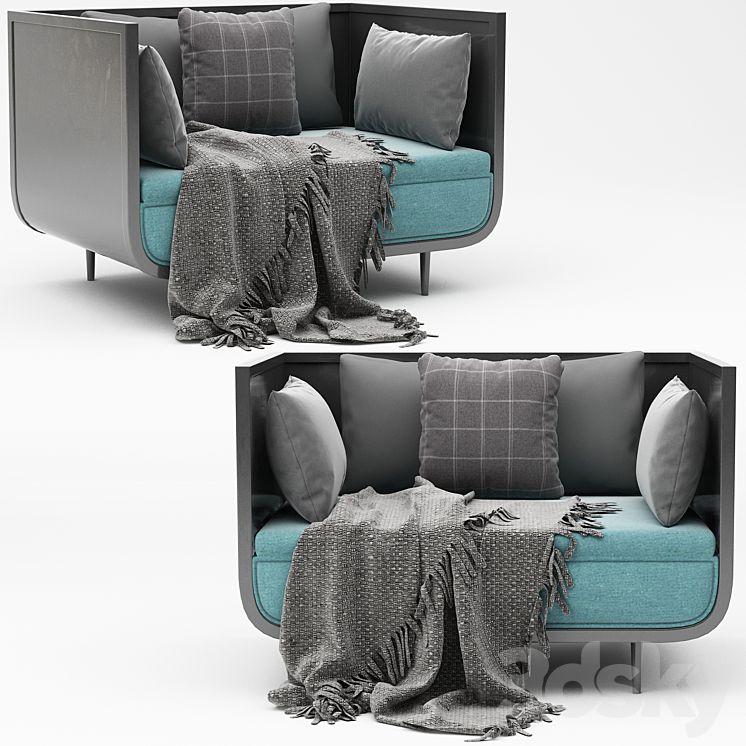 Modern Arm Chair 3DS Max - thumbnail 2